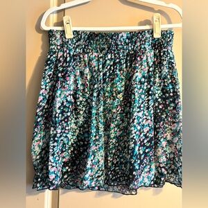 Xhilaration Multicolor Floral Mini Skirt